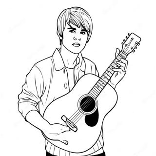 Pahina Ng Kulay Ni Justin Bieber Na May Gitara 83984 25176