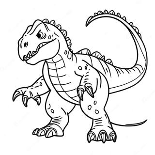 Indominus Rex Na Umaatungal Na Pahina Ng Kulay 84600 25655