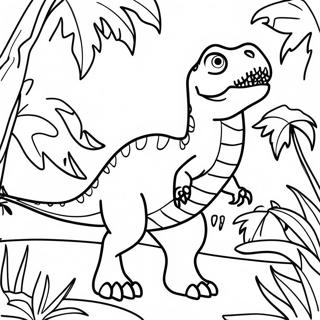 Indominus Rex Sa Jungle Na Pahina Ng Kulay 84601 25657