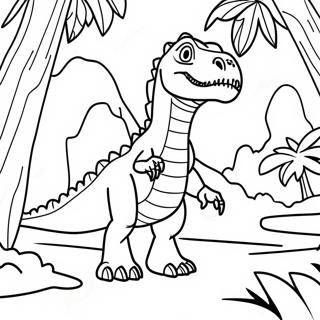 Indominus Rex Sa Jungle Na Pahina Ng Kulay 84601 25658