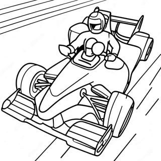 Dynamic Na Pahina Ng Kulay Ng F1 Driver Sa Aksyon 84652 25704