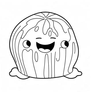 Pahina Ng Kulay Ng Nakakatawang Mukha Ng Slime 84882-25966