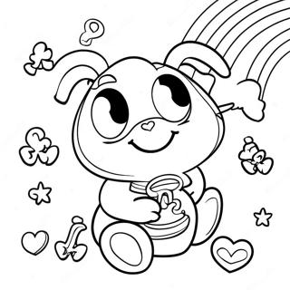 Masuwerteng Alahas Na May Bahaghari Na Pahina Ng Kulay 85572 26499