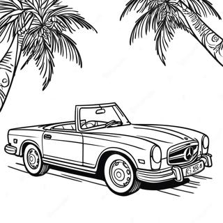 Pahina Ng Kulay Ng Eleganteng Mercedes Convertible 85881 26737