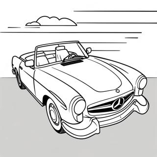 Pahina Ng Kulay Ng Eleganteng Mercedes Convertible 85881 26738