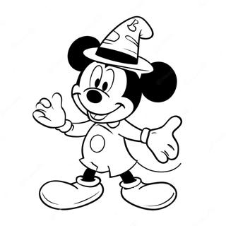 Mickey Mouse Sa Kasuotan Ng Halloween Na Pahina Ng Kulay 85982-26815