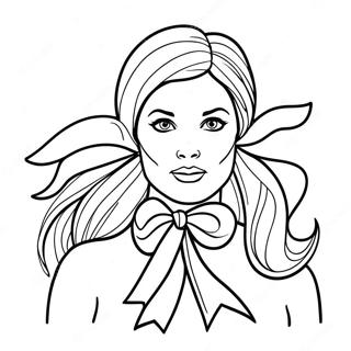 Pahina Ng Kulay Ng Empowering Woman With Ribbon 86416-27187