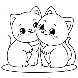 Pahina Ng Kulay Ng Cute Kittens Playing 86439-27194