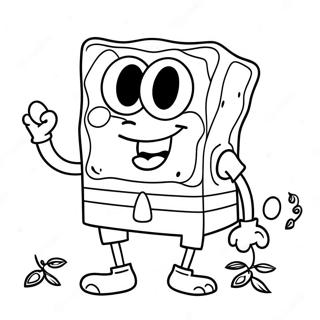 Halloween Spongebob Mga Pahina Ng Kulay