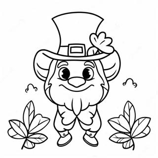 Pahina Ng Kulay Ng Whimsical Irish Leprechaun 87289-27839