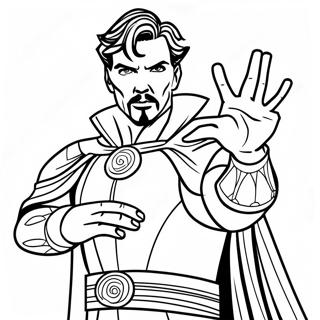 Doctor Strange Na Nagtatapon Ng Mga Salita Na Pahina Ng Kulay 87928 28505