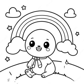 Masayang Dilaw Na Pahina Ng Kulay Ng Rainbow Friends 88364-28841