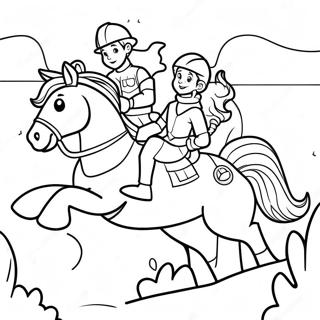 Matapang Na Rescue Riders Sa Aksyon Na Pahina Ng Kulay 88649-29065