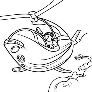 Dinamiko Ng Rescue Riders Na Lumilipad Na Pahina Ng Kulay 88651-29074