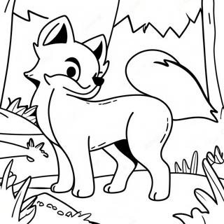 Pahina Ng Kulay Ng Mapangahas Na Fox At Hound 88753 29146