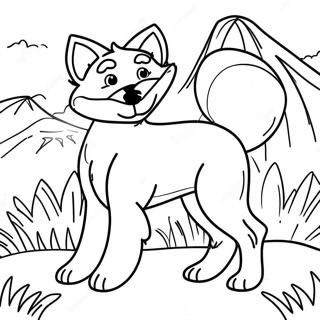 Pahina Ng Kulay Ng Mapangahas Na Fox At Hound 88753 29148