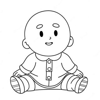 Caillou Mga Pahina Ng Kulay