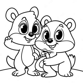 Pahina Ng Kulay Na Chip At Dale Sa Masayang Pakikipagsapalaran 89523-29738