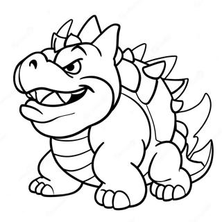 Bowser Na May Spiky Shell Na Pahina Ng Kulay 9015-386