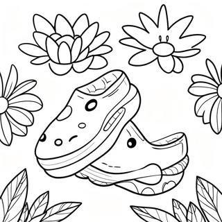 Crocs Na May Mga Bulaklak Sa Pahina Ng Kulay 90223 30287