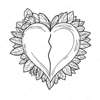 Malungkot Na Sugatang Puso Na Pahina Ng Kulay 90481 30480