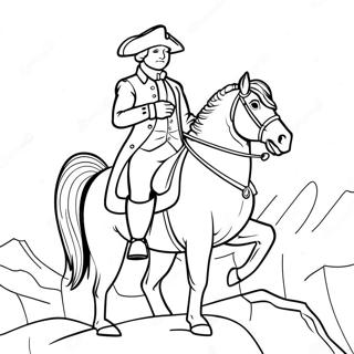 Pahina Ng Kulay Ni George Washington Na Nakasakay 90714-30667