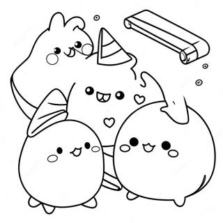 Cute Na Molang At Mga Kaibigan Pahina Ng Kulay 90917-30820