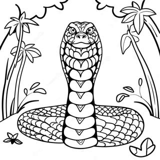 Maharlikang Hari Cobra Sa Gubat Pahina Ng Kulay 91070 30940