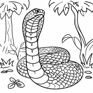 Maharlikang Hari Cobra Sa Gubat Pahina Ng Kulay 91070-31005