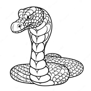 Nakakatakot Na Hari Cobra Na Handa Nang Sumugod Pahina Ng Kulay 91073-30952