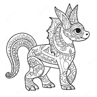 Pahina Ng Kulay Ng Alebrije Ng Pantasya 91253-31149