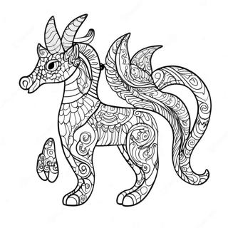 Pahina Ng Kulay Ng Alebrije Ng Pantasya 91253-31150