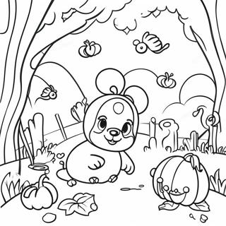 Pahina Ng Kulay Ng Whimsical Fall Disney Scenes 91331 31220