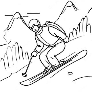 Pahina Ng Kulay Ng Skiing Adventure 93429-32843