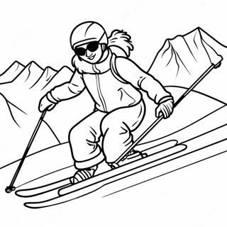 Pahina Ng Kulay Ng Skiing Adventure 93429-32844