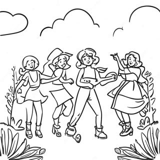 Tradisyonal Na Pista Ng Bansa Pahina Ng Kulay 93459 32878