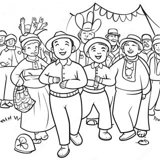 Tradisyonal Na Pista Ng Bansa Pahina Ng Kulay 93459 32879