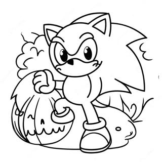 Sonic Pahina Ng Kulay Para Sa Halloween Mga Pahina Ng Kulay