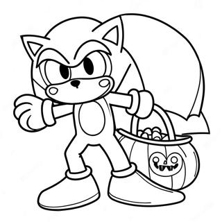 Sonic Na Namimigay Ng Candy Pahina Ng Kulay Mga Pahina Ng Kulay