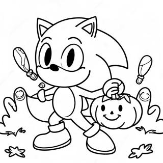 Sonic Na Namimigay Ng Candy Pahina Ng Kulay Mga Pahina Ng Kulay