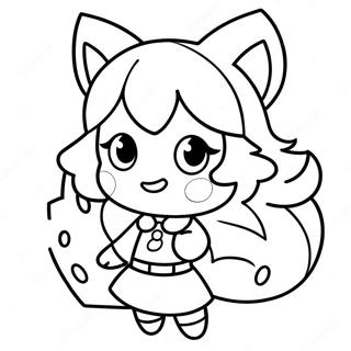 Mapangahas Na Gacha Life Lobo Na Babae Pahina Ng Kulay 93791-33129