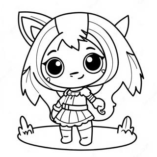 Mistikong Gacha Life Lobo Na Babae Pahina Ng Kulay 93793-33138