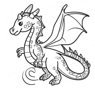 Mistikong Dragon Na Lumilipad Na Pahina Ng Kulay 93973 33269