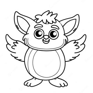 Pahina Ng Kulay Ng Masayang Furby Na Nagsasayaw 94101-33369