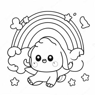 Cute Red Rainbow Friends Na Pahina Ng Kulay 94619-33975