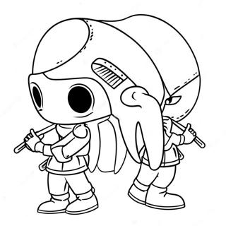 Pahina Ng Kulay Ng Maskadong Bantay Ng Laro Ng Squid 94799 34111