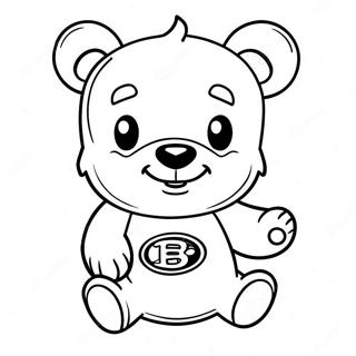 Cute Na Pahina Ng Kulay Ng Bruins Bear Mascot 95004-34261