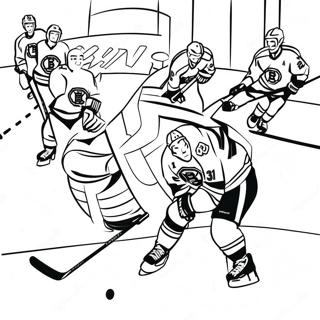 Pahina Ng Kulay Ng Bruins Players Sa Aksyon 95005 34267