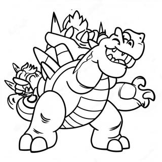 Pahina Ng Kulay Ng Kapana Panabik Na Labanan Kay Bowser 95235-34449