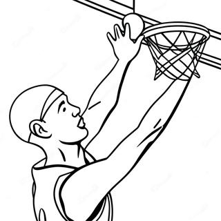 Pahina Ng Kulay Ng Basketball Sa Aksyon 95312-34511